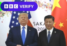 Une guerre commerciale à grande échelle entre la Chine et les États-Unis est en perspective après que le président Donald Trump a imposé des droits de douane de 125 % sur les importations de produits chinois.